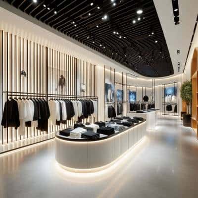 Modern UK Shop Fitters designed the store interior with sleek design and organized displays.